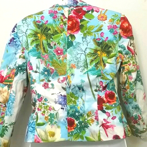 Makali Blazer Jacket Blue white red XS - Picture 2 of 7